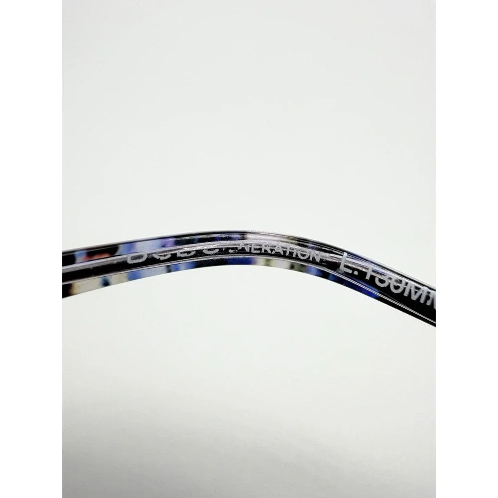 BCBGeneration Blue Floral Cat Eye Full Rim Eyeglasses Frames Only 50-15-130